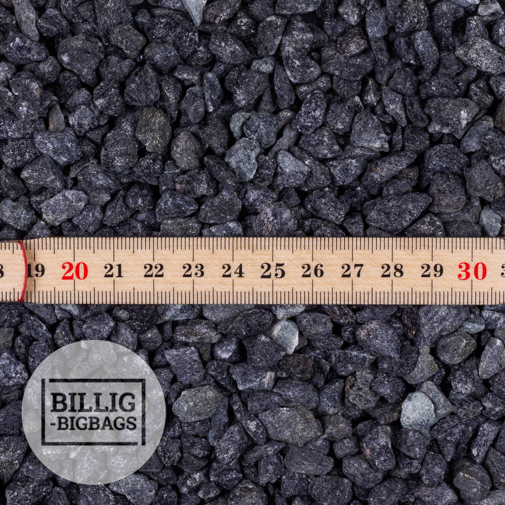 Sorte Granitskærver 5-8 mm.