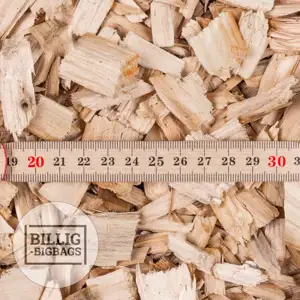 Træflis til havebadet - Mål - Leveret hjem til dig fra billig-bigbags.dk