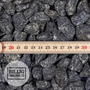 Mørkegrå Granitskærver 16-22 mm.