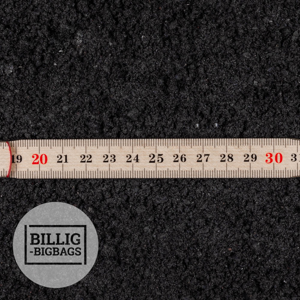 Sort Stenmel 0-2 mm.