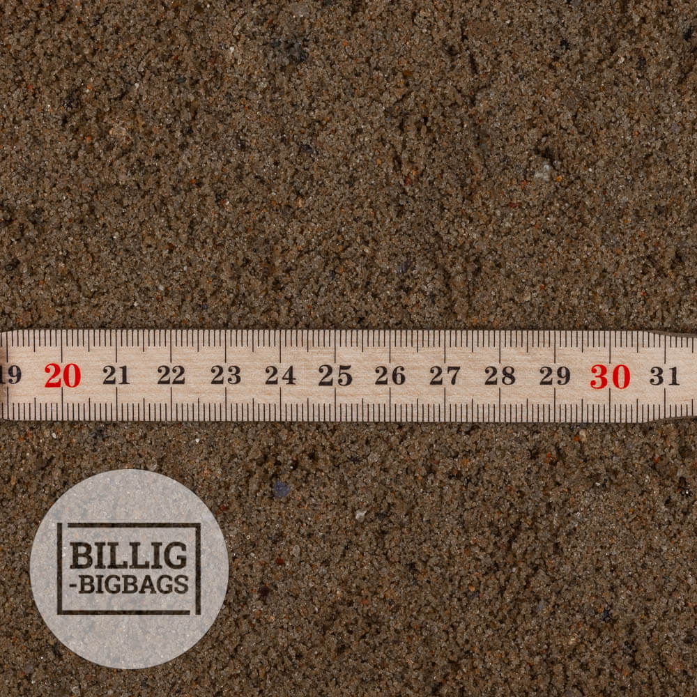 Afrettergrus / Flisesand 0-4 mm.