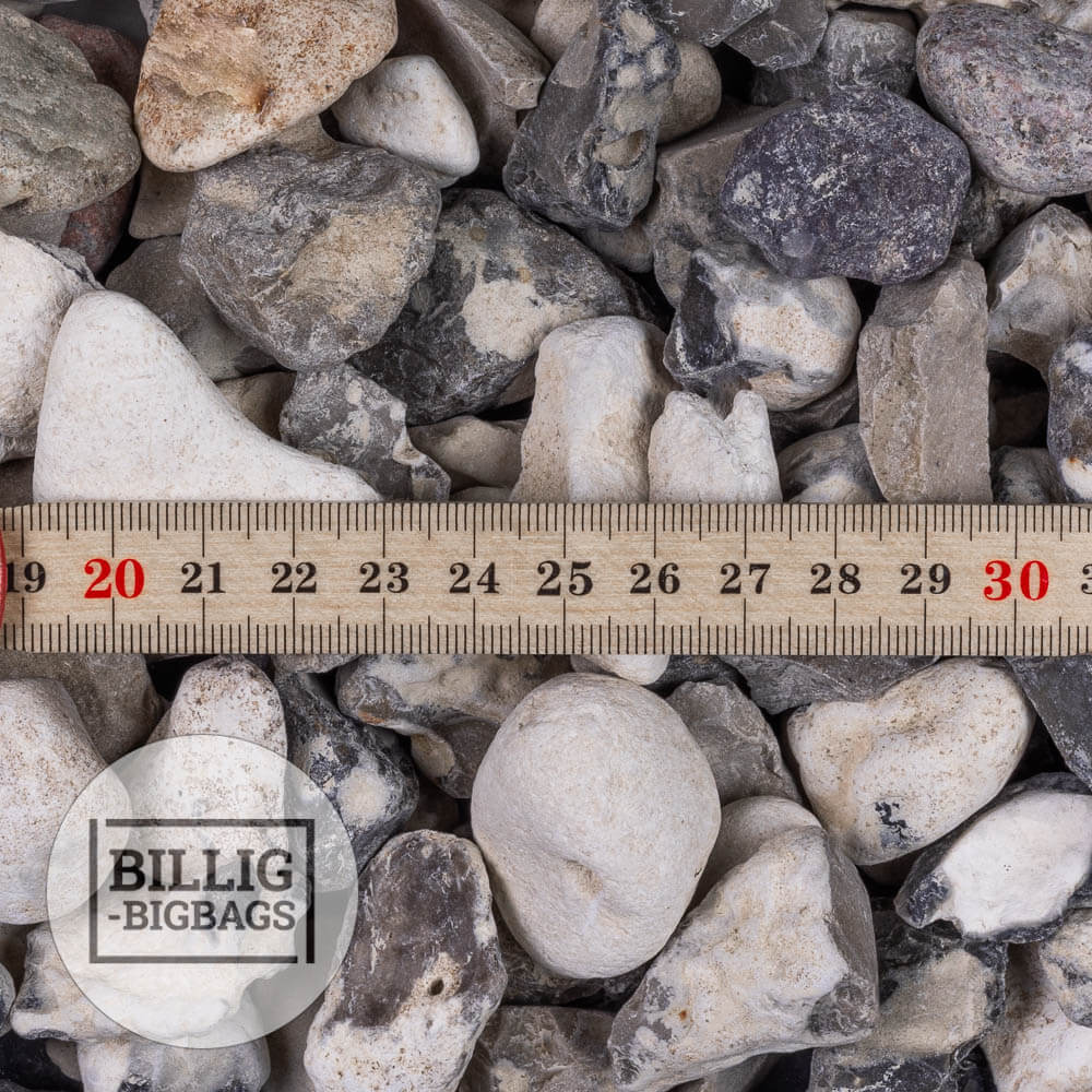 Hvide Nøddesten 16-32 mm.