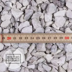 Hvide Granitskærver 11-16 mm.